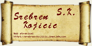 Srebren Kojičić vizit kartica
